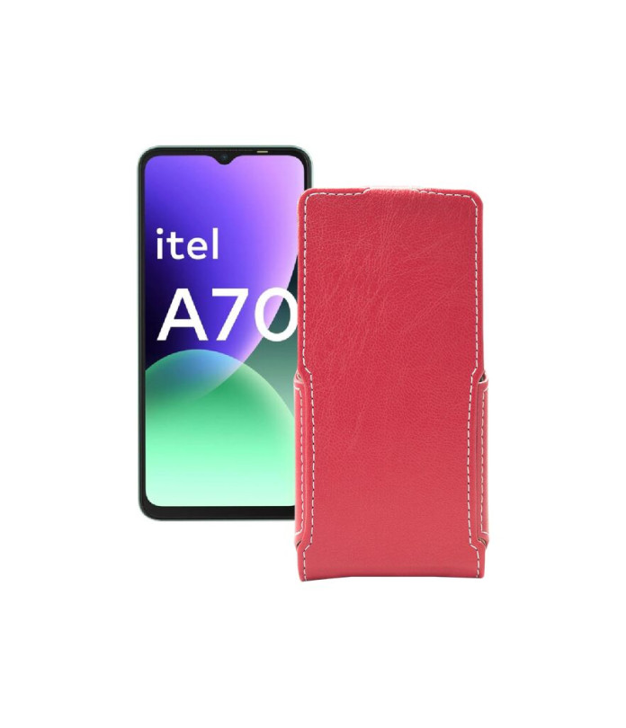 Чохол-флип з екошкіри для телефону Itel A70