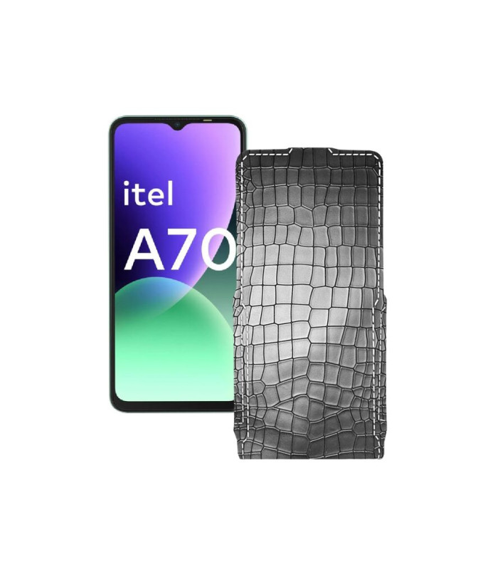 Чохол-флип з екошкіри для телефону Itel A70