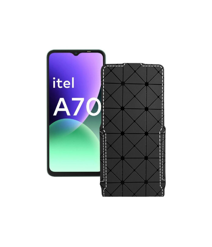 Чохол-флип з екошкіри для телефону Itel A70