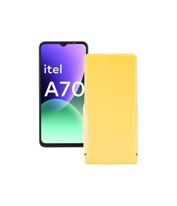 Чохол-флип з екошкіри для телефону Itel A70