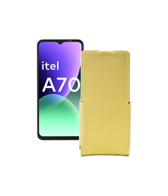 Чохол-флип з екошкіри для телефону Itel A70