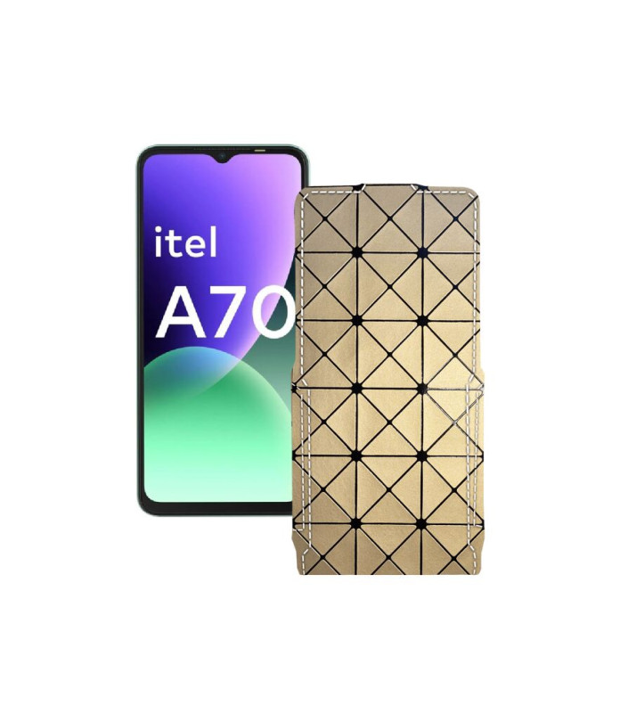 Чохол-флип з екошкіри для телефону Itel A70