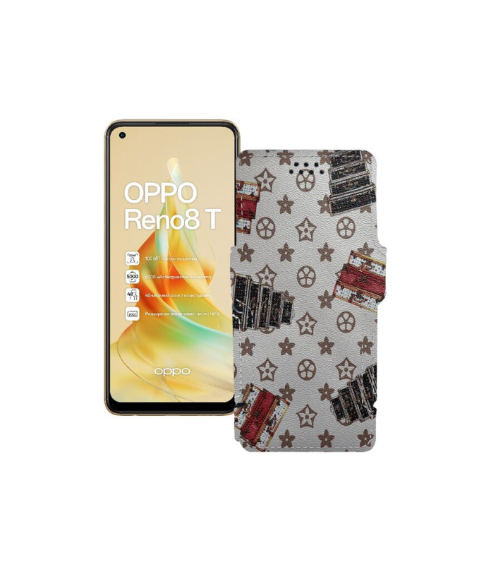 Чохол-книжка з екошкіри для телефону OPPO Reno 8T