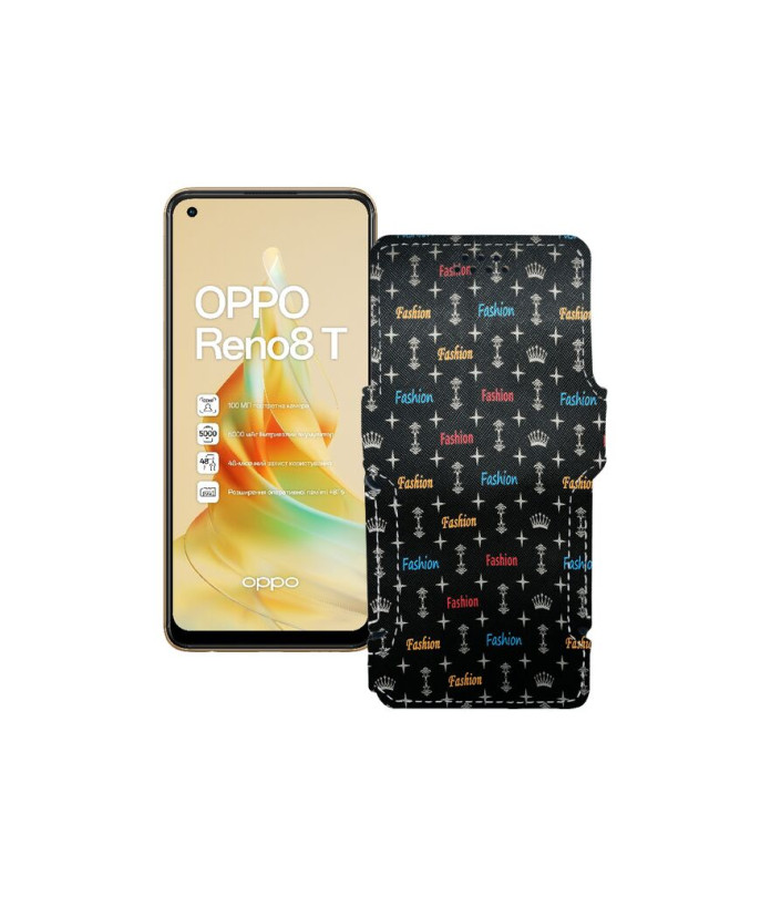 Чохол-книжка з екошкіри для телефону OPPO Reno 8T