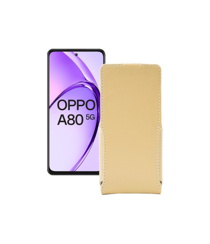 Чохол-флип з екошкіри для телефону OPPO A80