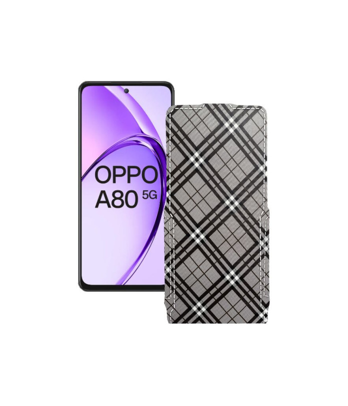 Чохол-флип з екошкіри для телефону OPPO A80