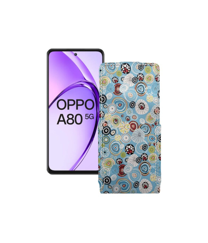 Чохол-флип з екошкіри для телефону OPPO A80