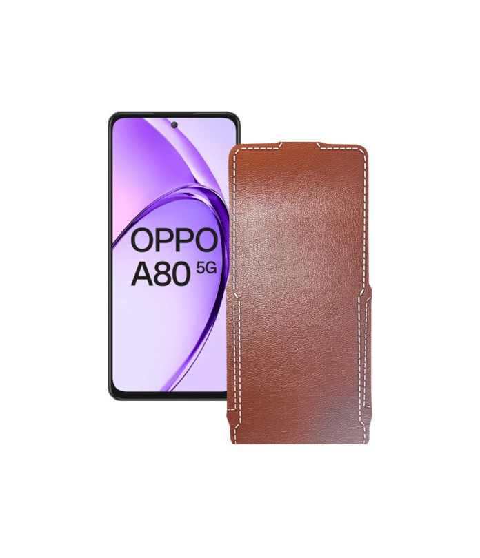 Чохол-флип з екошкіри для телефону OPPO A80