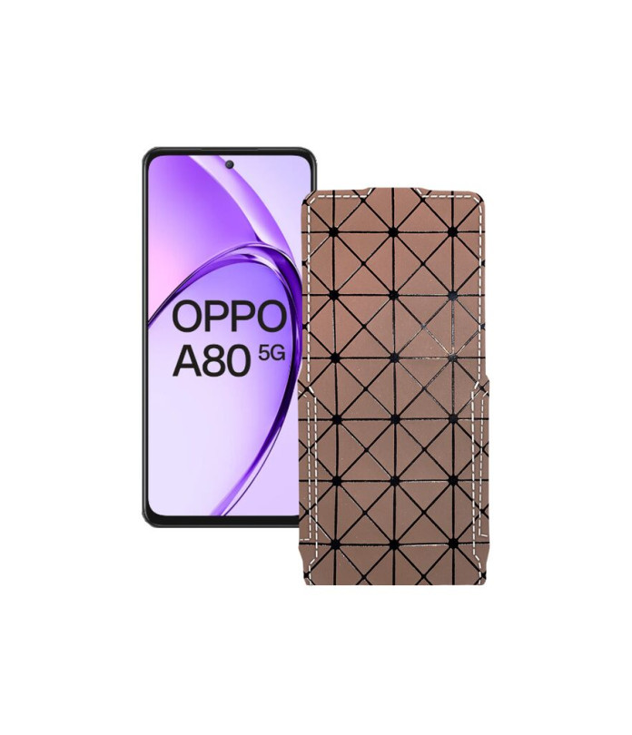Чохол-флип з екошкіри для телефону OPPO A80