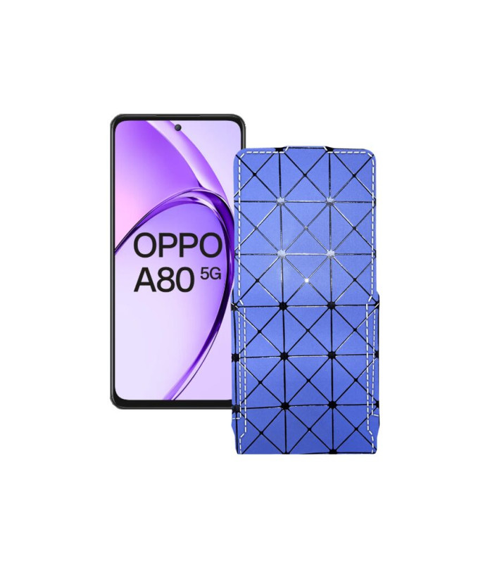 Чохол-флип з екошкіри для телефону OPPO A80