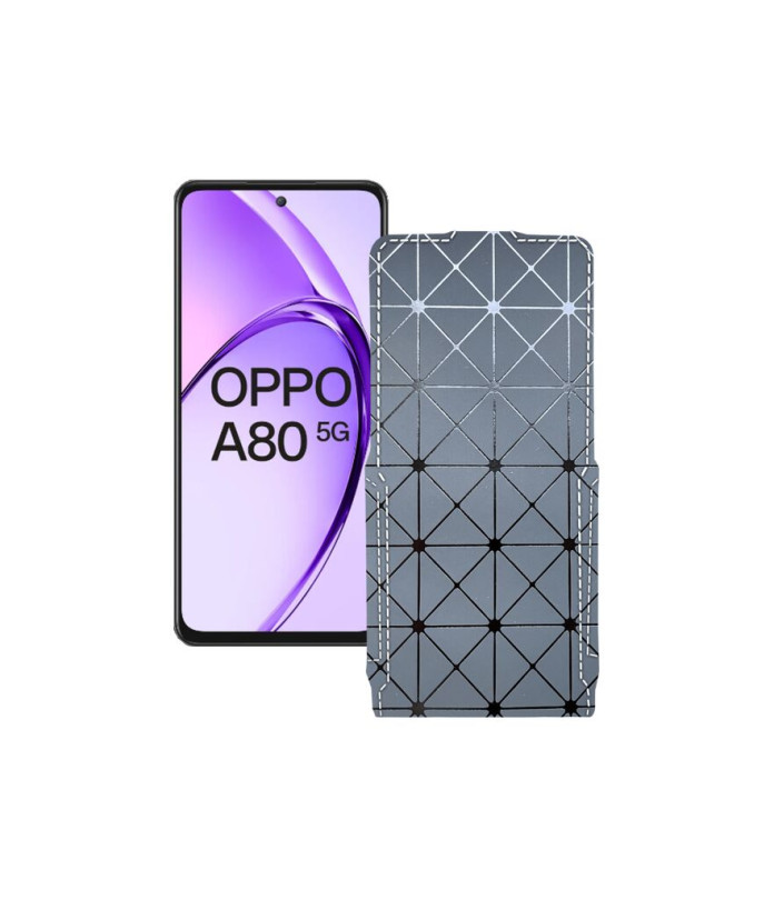 Чохол-флип з екошкіри для телефону OPPO A80