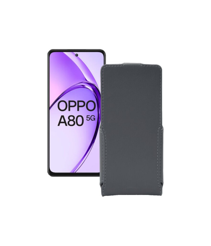 Чохол-флип з екошкіри для телефону OPPO A80