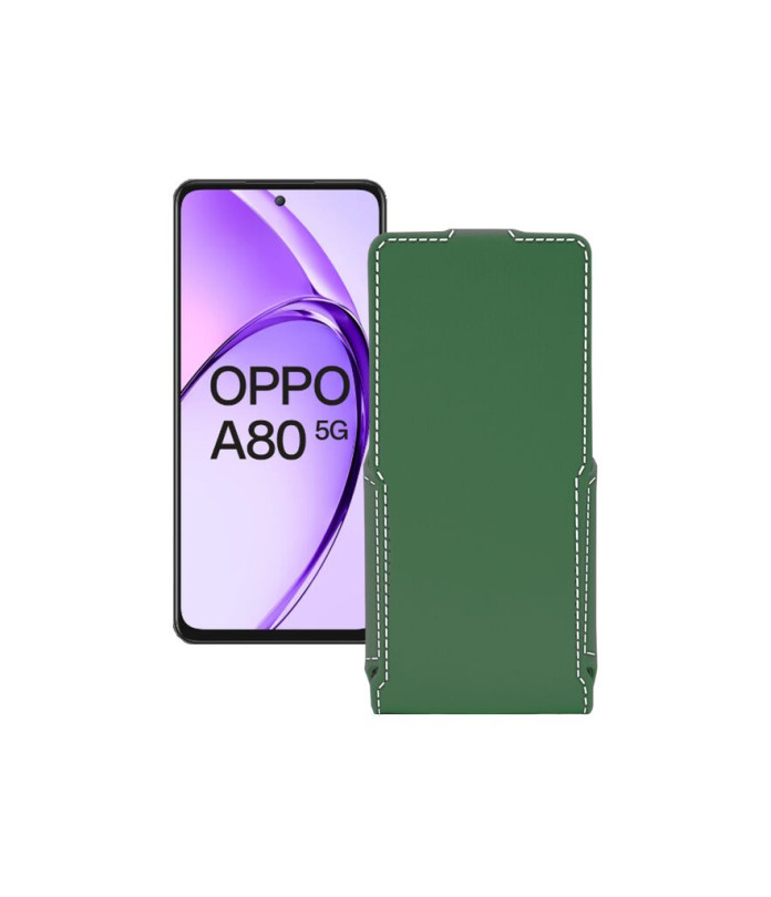 Чохол-флип з екошкіри для телефону OPPO A80