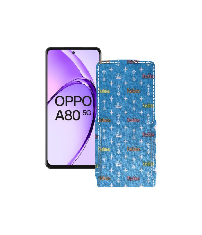Чохол-флип з екошкіри для телефону OPPO A80