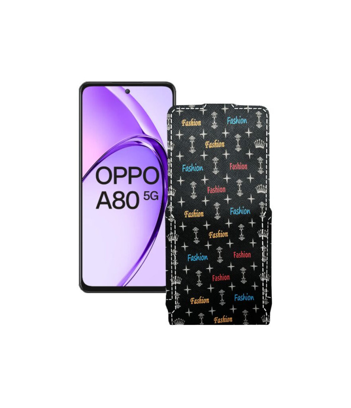 Чохол-флип з екошкіри для телефону OPPO A80