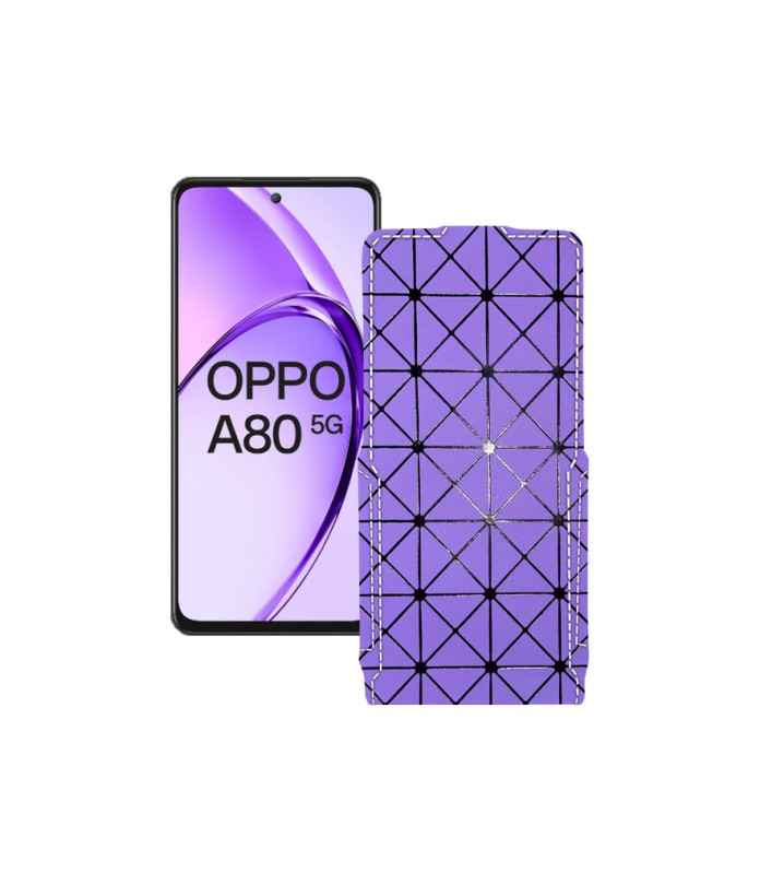 Чохол-флип з екошкіри для телефону OPPO A80