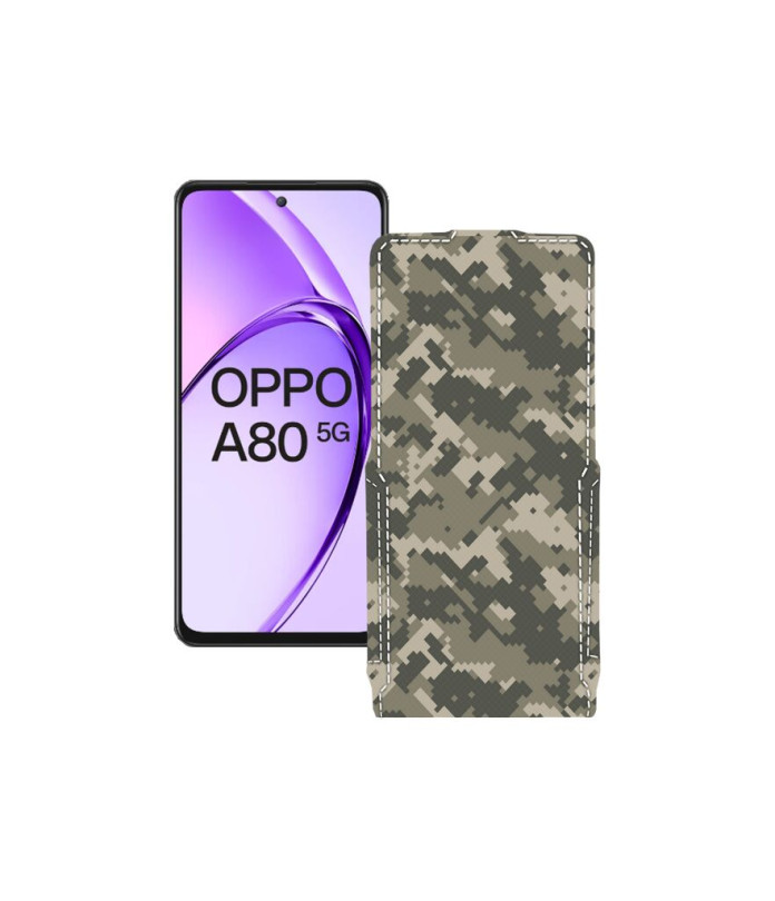 Чохол-флип з екошкіри для телефону OPPO A80