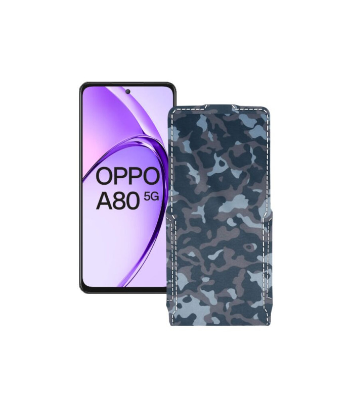 Чохол-флип з екошкіри для телефону OPPO A80