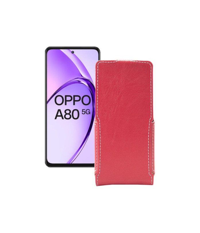 Чохол-флип з екошкіри для телефону OPPO A80