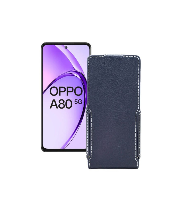 Чохол-флип з екошкіри для телефону OPPO A80