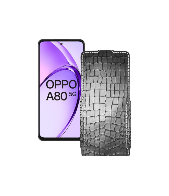 Чохол-флип з екошкіри для телефону OPPO A80
