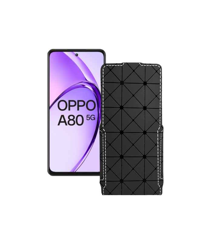 Чохол-флип з екошкіри для телефону OPPO A80