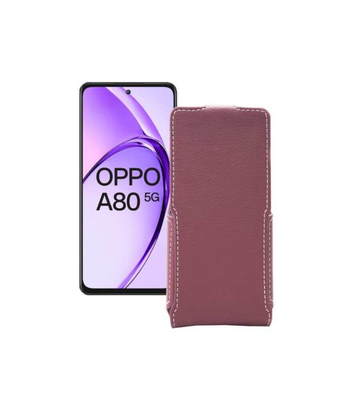 Чохол-флип з екошкіри для телефону OPPO A80