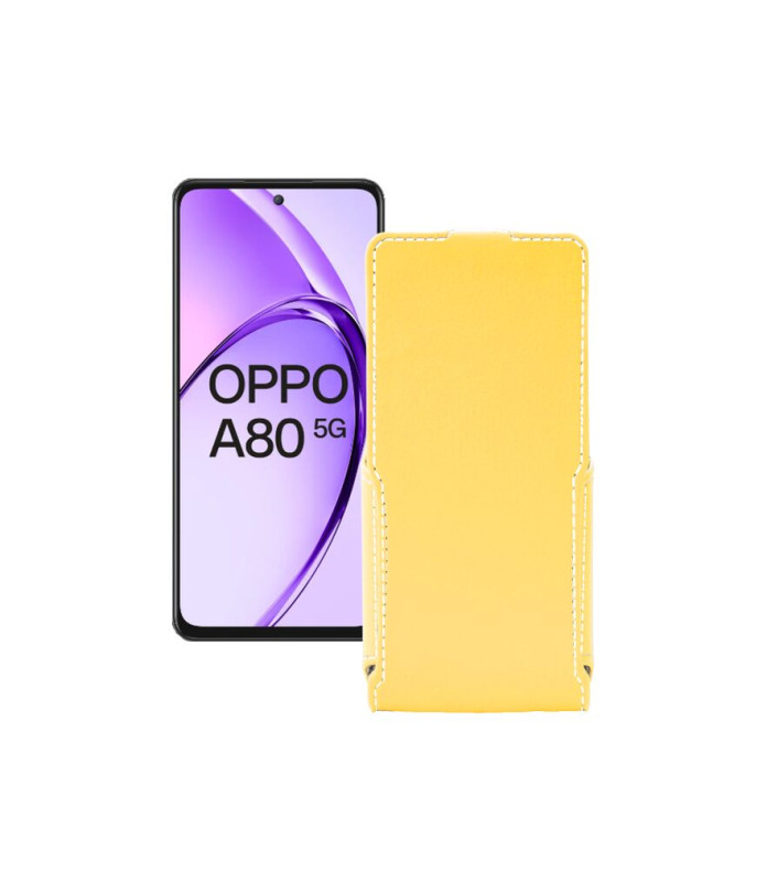 Чохол-флип з екошкіри для телефону OPPO A80