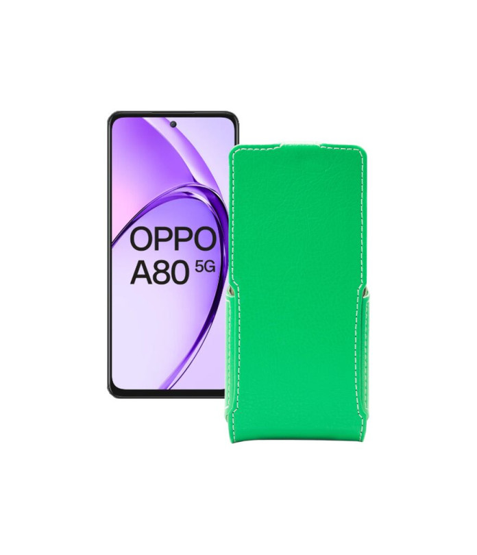 Чохол-флип з екошкіри для телефону OPPO A80