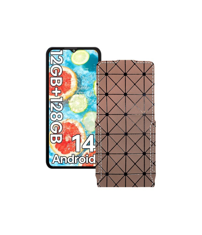 Чохол-флип з екошкіри для телефону Cubot A10