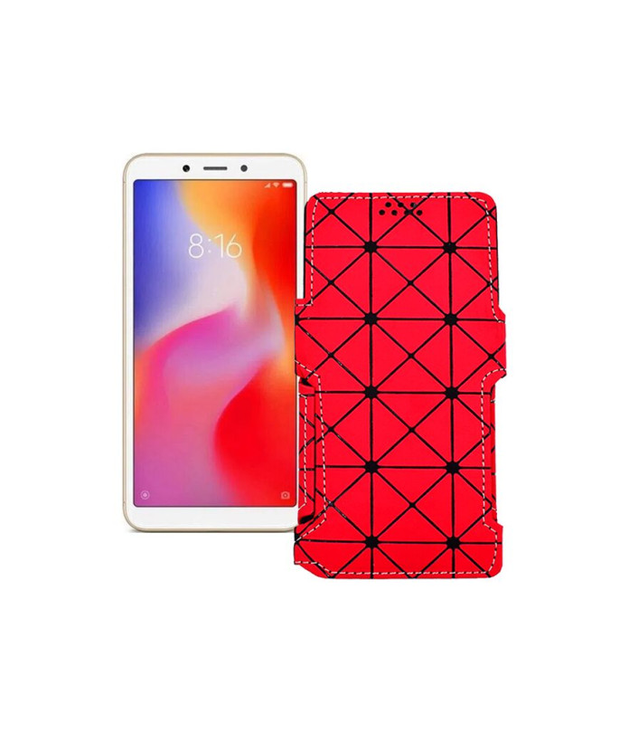 Чохол-книжка з екошкіри для телефону Xiaomi Redmi 6A (1 sim slot)