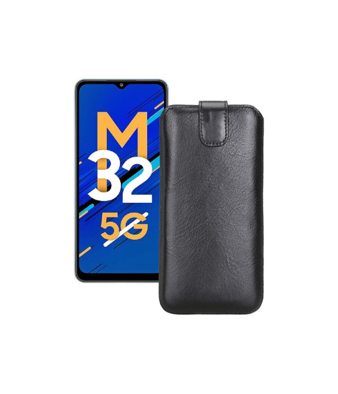 Витяжка з екошкіри для телефону Samsung Galaxy M32 5G (M326)