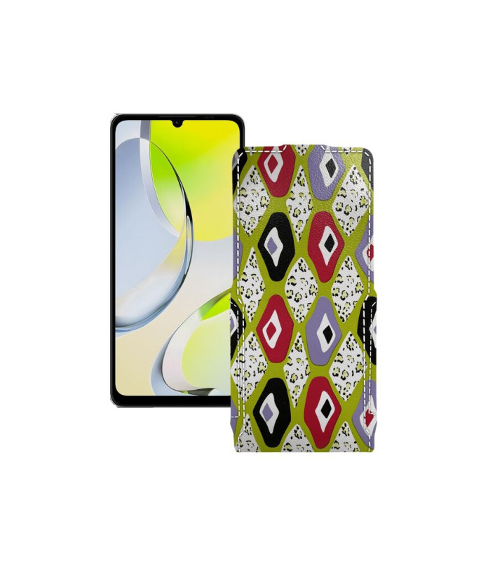 Чохол-флип з екошкіри для телефону ZTE Blade A76