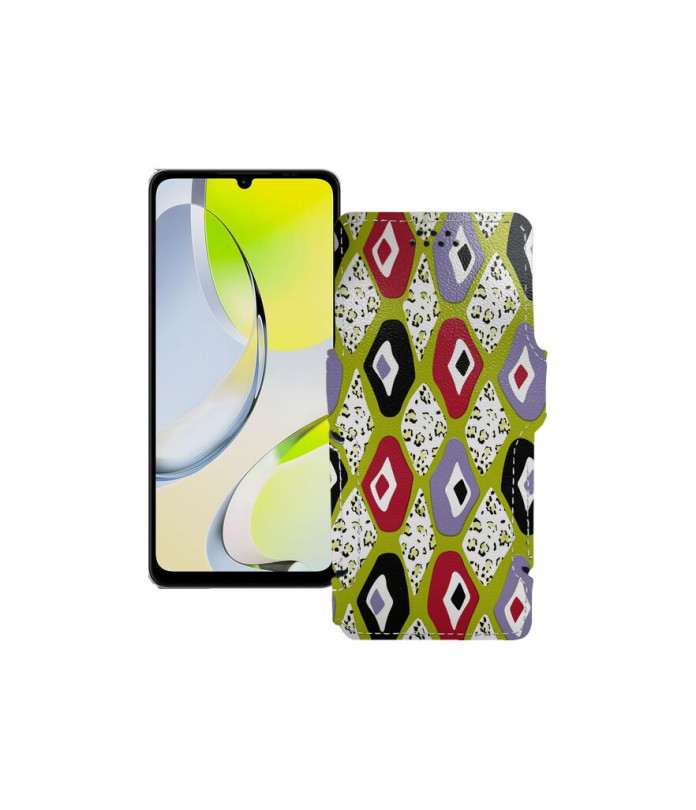 Чохол-книжка з екошкіри для телефону ZTE Blade A76