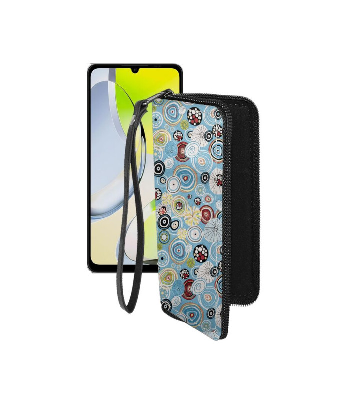 Чохол-гаманець з екошкіри для телефону ZTE Blade A76