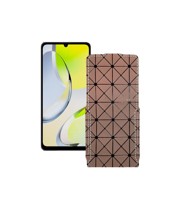 Чохол-флип з екошкіри для телефону ZTE Blade A76