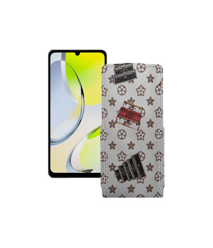 Чохол-флип з екошкіри для телефону ZTE Blade A76