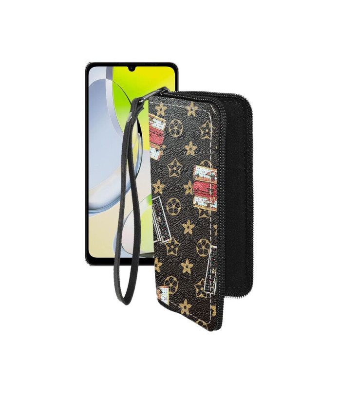 Чохол-гаманець з екошкіри для телефону ZTE Blade A76