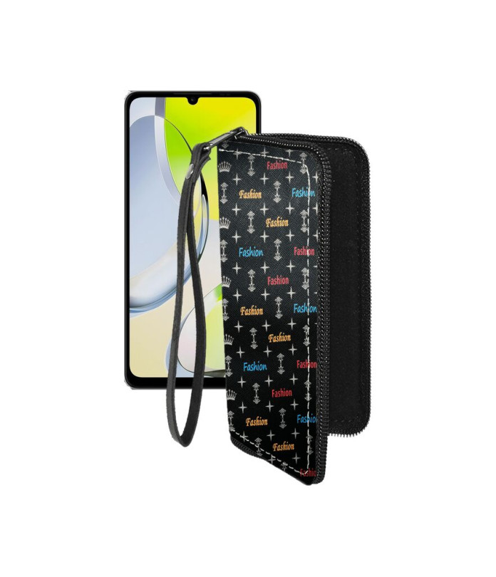 Чохол-гаманець з екошкіри для телефону ZTE Blade A76