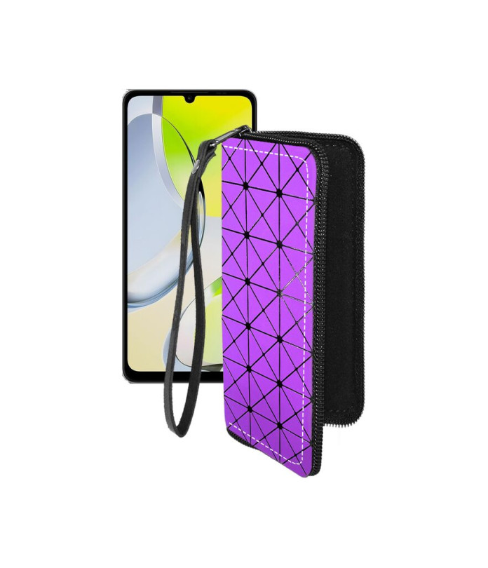 Чохол-гаманець з екошкіри для телефону ZTE Blade A76