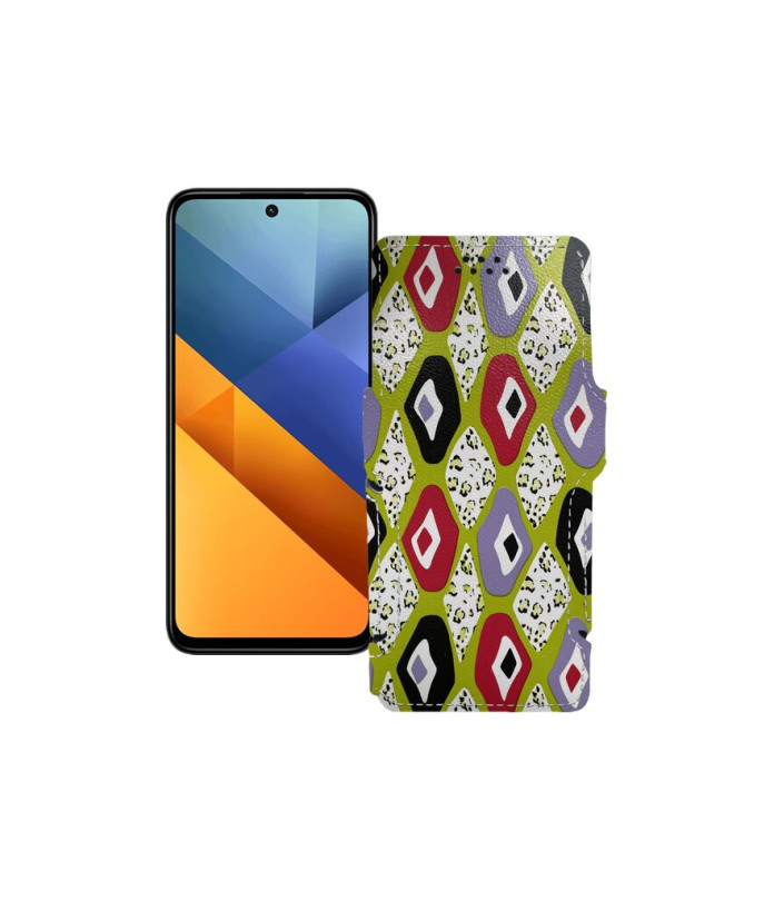 Чохол-книжка з екошкіри для телефону Xiaomi Poco M6 Plus