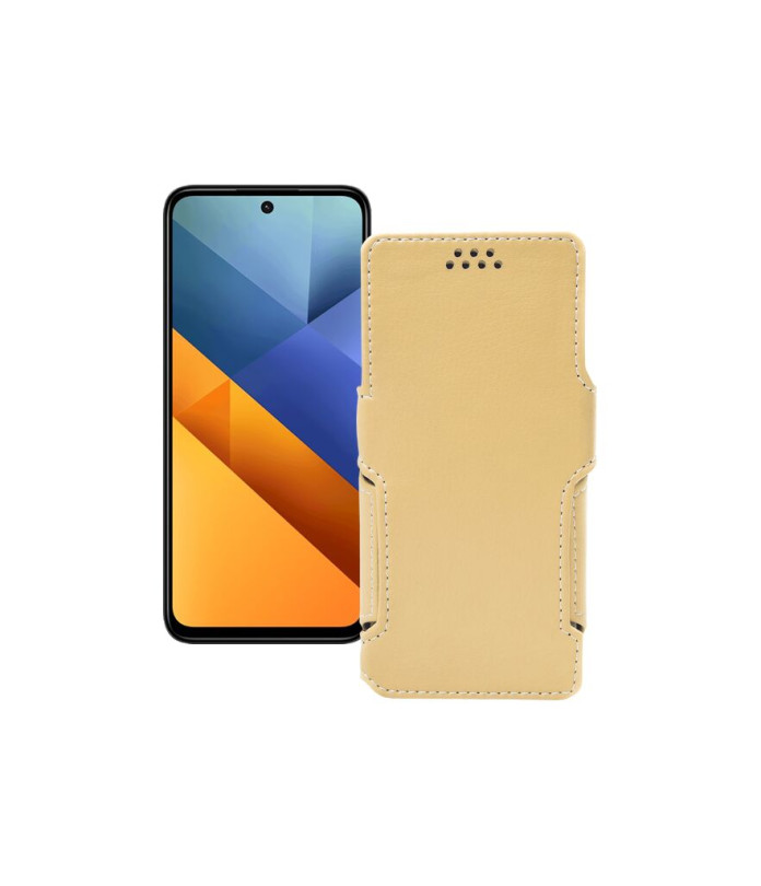 Чохол-книжка з екошкіри для телефону Xiaomi Poco M6 Plus