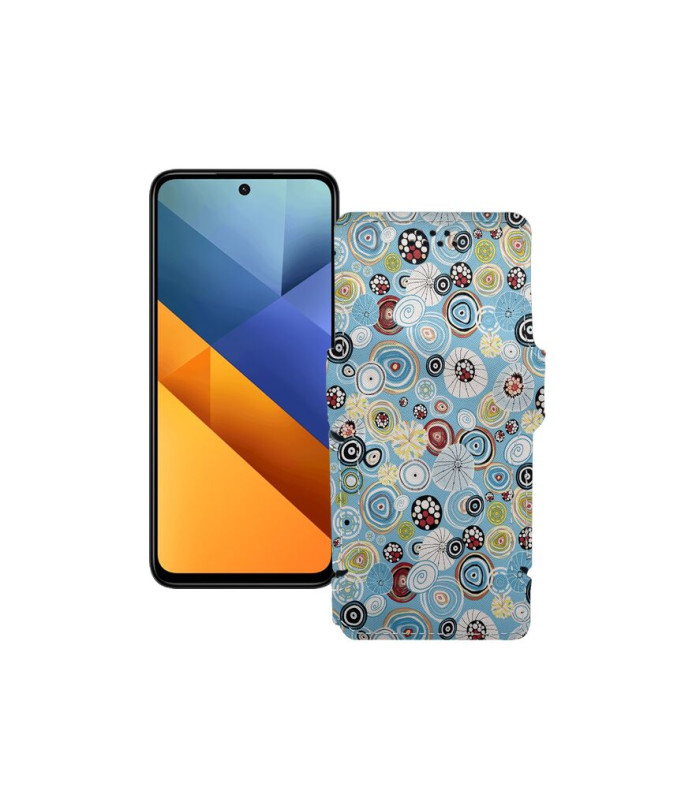 Чохол-книжка з екошкіри для телефону Xiaomi Poco M6 Plus