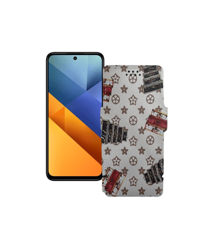 Чохол-книжка з екошкіри для телефону Xiaomi Poco M6 Plus