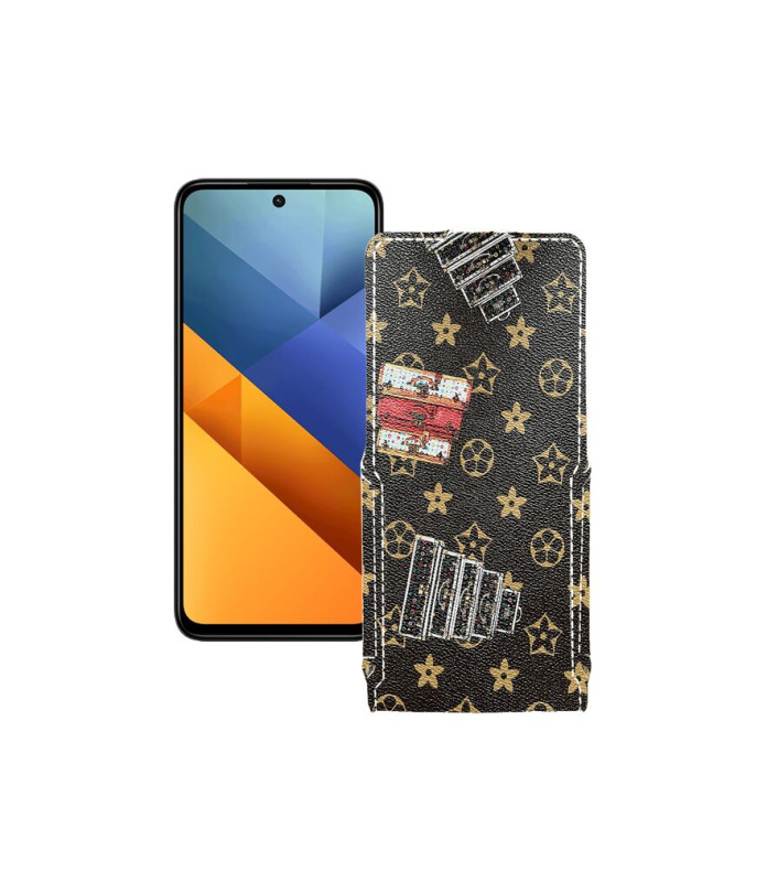 Чохол-флип з екошкіри для телефону Xiaomi Poco M6 Plus