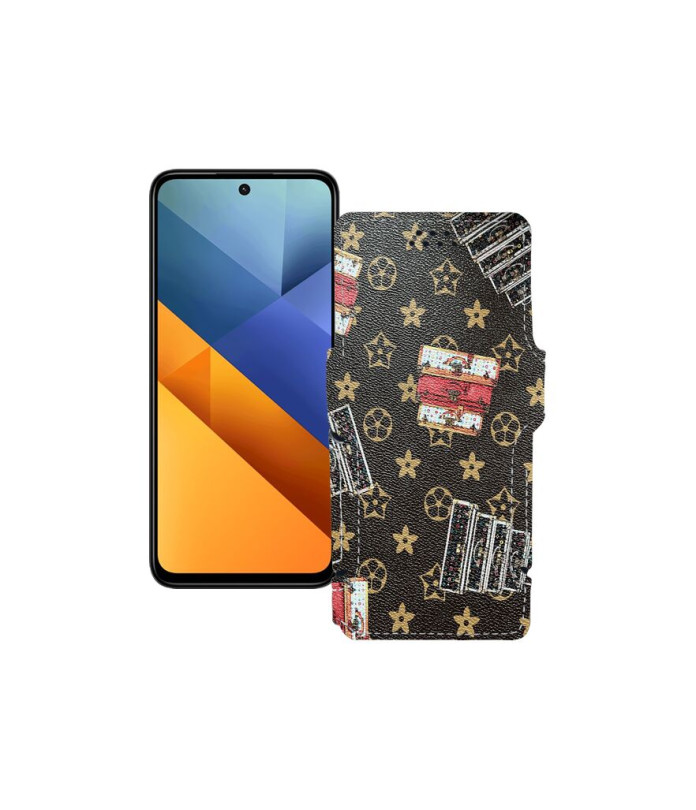 Чохол-книжка з екошкіри для телефону Xiaomi Poco M6 Plus