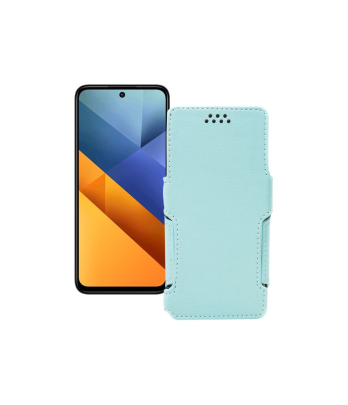 Чохол-книжка з екошкіри для телефону Xiaomi Poco M6 Plus