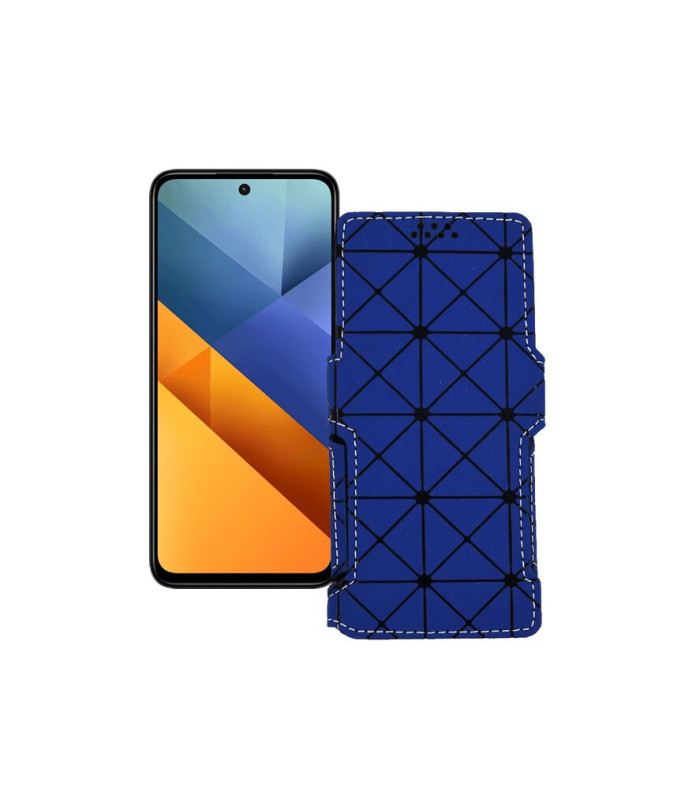Чохол-книжка з екошкіри для телефону Xiaomi Poco M6 Plus