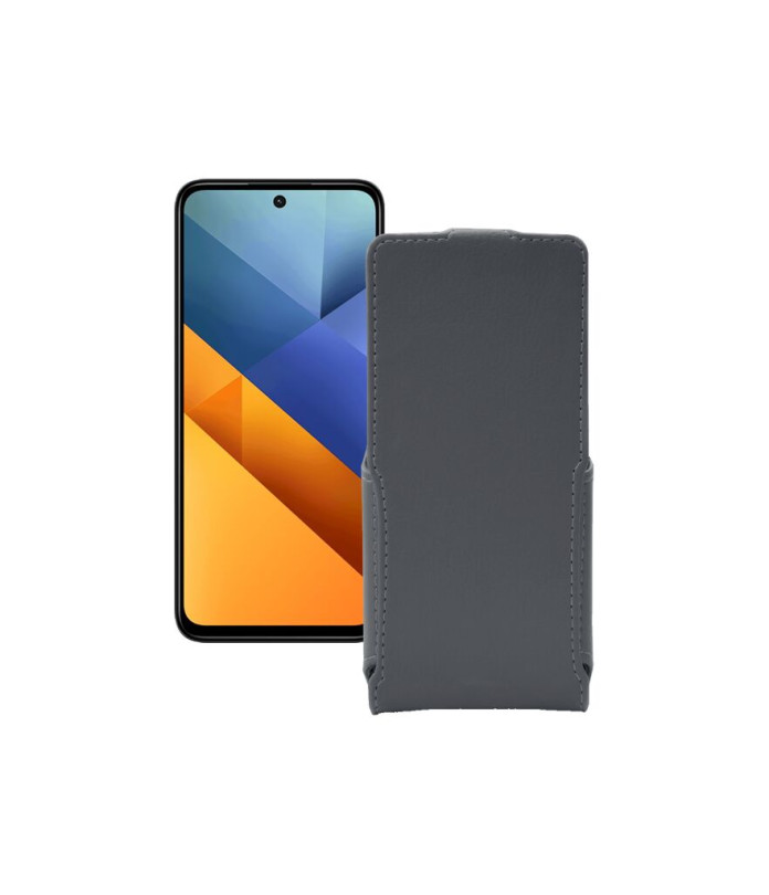 Чохол-флип з екошкіри для телефону Xiaomi Poco M6 Plus