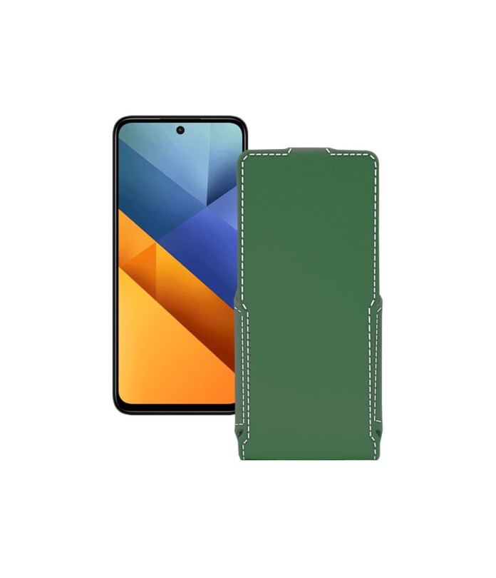 Чохол-флип з екошкіри для телефону Xiaomi Poco M6 Plus